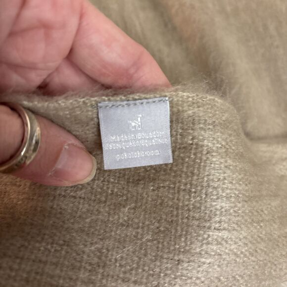 Pokoloko Alpaca Wool Blend 54” x64” Fringed Heathered Handmade Large Comfy Throw - Picture 9 of 12